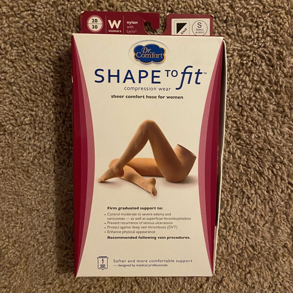 Brand new! Compression hose by Dr. Comfort, full leg compression hose